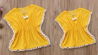 DIY Kaftan Baby Top Cutting amp Stitching Full Tutorial [upl. by Derag835]