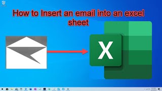 how to Insert or embed an Outlook mail in Excel [upl. by Morley]