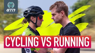 Running Vs Cycling What Burns The Most Calories [upl. by Bomke]