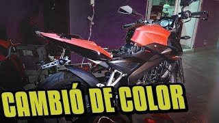 CAMBIAMOS DE COLOR LA MOTO CON VINIL WRAP [upl. by Nnawaj]