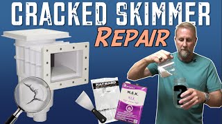 How to Repair a CRACKED Pool Skimmer [upl. by Notfol]