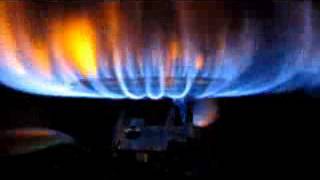 Rheem Water Heater  Yellow Flames [upl. by Ailegna257]