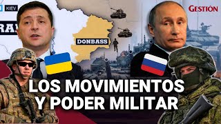 RUSIA VS UCRANIA el PODER MILITAR de ambas tropas y sus últimos movimientos [upl. by Anaytat]