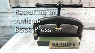 How to restore an Antique Book Press [upl. by Siaht]