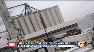 Grain elevator explosion and fire [upl. by Bremen471]