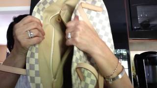 Review Louis Vuitton Salina Damier Azur PM [upl. by Ninahs161]