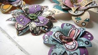 How to Make Recycled Paper Flowers [upl. by Lauer]