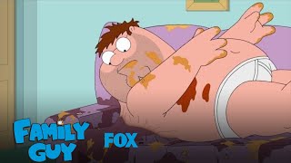 Peter Gets Stuck To The Couch  Season 16 Ep 20  Family Guy [upl. by Ynohtnaed]