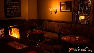 COZY PUB AMBIENCE Rain Sounds Soft Chatter Rain Creaking [upl. by Joed578]