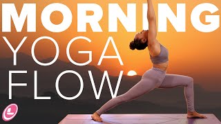 20min Morning Yoga Flow  with Laruga Glaser amp Liforme [upl. by Aenea418]