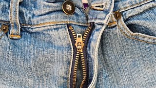 How to fix zipper on jeans [upl. by Yasmar680]