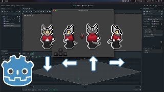 How to Move and Animate a 2D Sprite using AnimationTree in Godot [upl. by Thais]