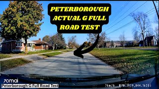 Peterborough G Test Route  Ontario G License Exam [upl. by Langelo]