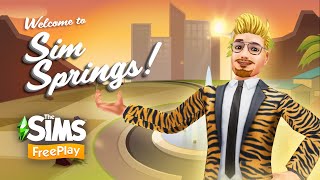 The Sims FreePlay  Sim Springs Feature Trailer [upl. by Kennard451]