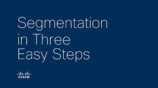 Segmentation in three easy steps [upl. by Ruby615]