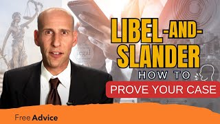 How Do You Prove Libel and Slander [upl. by Carlyle]