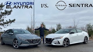 2021 Hyundai Elantra vs Nissan Sentra that Elantra [upl. by Aloisia]