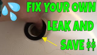 How To Replace Bathtub Drain Shoe Gasket [upl. by Allimac254]