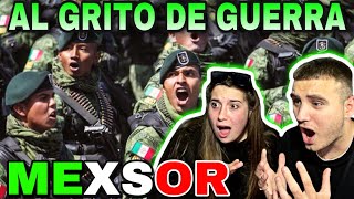 🇪🇸 REACCIÓN a MEXSOR  MEXICANOS AL GRITO DE GUERRA 🇲🇽 el país que más ama a su patria [upl. by Hseyaj684]