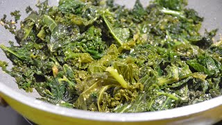 Sautéed Kale  how to make Quick and Easy Sautéed Kale [upl. by Pirnot731]