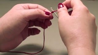 How to knit a kippah  Step 1 [upl. by Atilek]