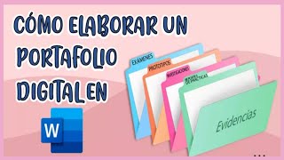 💻📂COMO HACER UN PORTAFOLIO DIGITAL EN WORD SUPER FÁCIL [upl. by Pitts260]