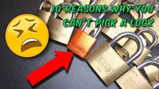 Top 10 Reasons Why You Can’t Pick a Lock [upl. by Jacobine]