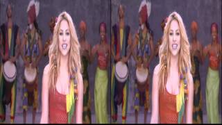 Shakira  Waka Waka Live 3D Music Video Stereoscopic 3DTV [upl. by Haidabej]