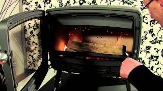 Lighting the Dovre Vintage50 wood stove [upl. by Rosanna373]