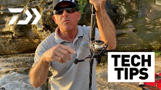 HOW TO SPOOL A SPIN REEL DAIWA TECH TIPS [upl. by Rossing]