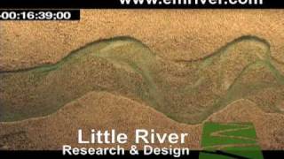 Meander initiation and braiding in a small river model [upl. by Garin790]