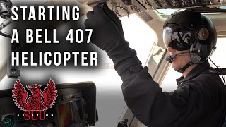 How to Startup amp Take Off a Bell 407 Helicopter [upl. by Samalla946]