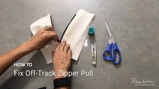 How to fix offtrack zipper pull [upl. by Zetes536]