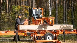 Scierie mobile WoodMizer LT40  Europe [upl. by Gaughan530]