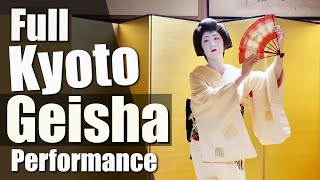 Full traditional Geisha Performance in Kyoto  feat 2 dances amp original music [upl. by Bax834]