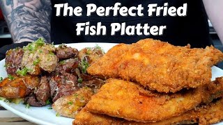 How To Fry Fish Like a Pro Plus My Favorite Potato Recipe Ever  Fathers Day Fish Fry [upl. by Linson]