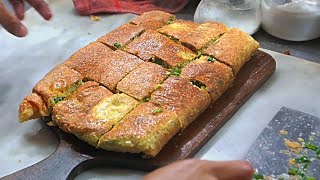 Indonesian Street Food  Minced Beef and Egg Martabak [upl. by Denman]