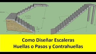 ¿Cómo Diseñar Una Escalera  Vea las Pautas de Diseño [upl. by Lowney]