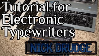 Basic Introduction to Electronic Typewriters [upl. by Otreblaug653]