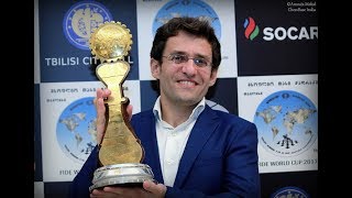 Levon Aronian becomes the first person in the history of chess to win World Cup twice [upl. by Hadnama]