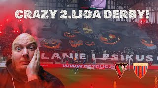 ZAGŁĘBIE SOSNOWIEC VS POLONIA BYTOM  PYROTECHNIC BATTLE [upl. by Aay]