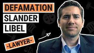 Defamation Slander amp Libel Explained by an Employment Lawyer [upl. by Roselba603]