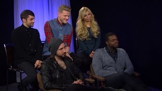 Pentatonix members name their favorite things [upl. by Macnamara]