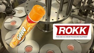 CALIPPO  ROKK RR 3800 Rotary Ice Cream Filling Machine [upl. by Anhaj]