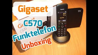 Gigaset C570 DECT Funktelefon Unboxing [upl. by Mehta]