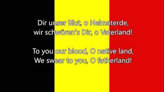 National Anthem of Belgium  La Brabançonne FR DE NL EN lyrics [upl. by Nodle]