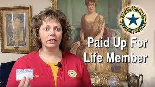 Paid Up For Life Membership  American Legion Auxiliary [upl. by Ikkin658]