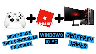 Roblox Xbox One Controller For Windows 10 PC  How to connect Bluetooth or Wired [upl. by Sabrina981]