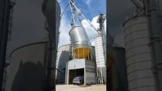 Corn bin collapses and catches fire in southern Indiana [upl. by Pietrek]