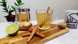 Infusión de jengibre y canela │ Ginger cinnamon tea recipe │Sandys International Recipes [upl. by Marcia]